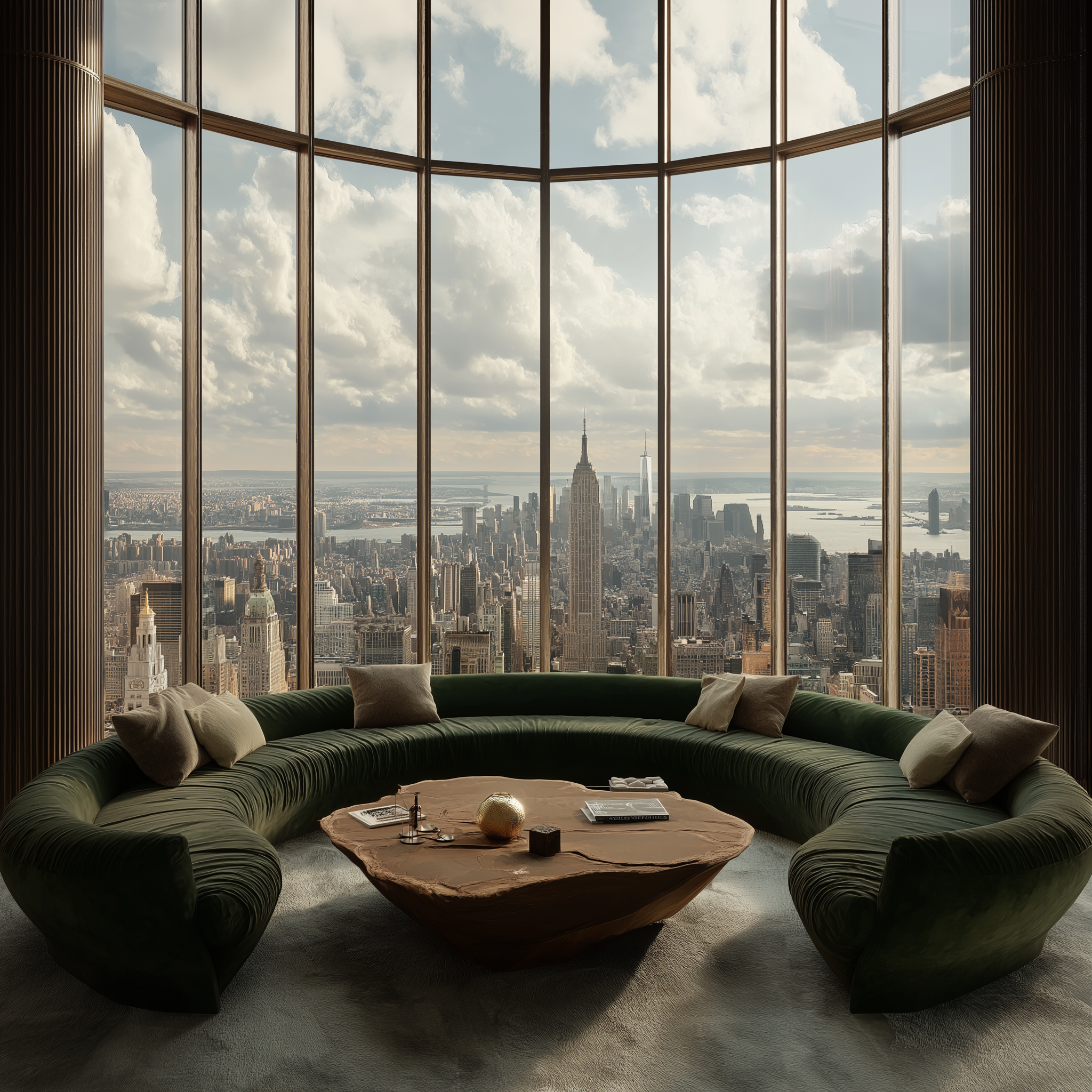 New York City residential real estate living room